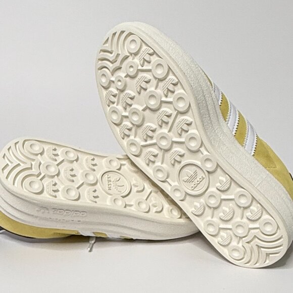 💛 Adidas Gazelle Bold Platform Sneakers YELLOW/WHITE Women's Size 6 - Picture 6 of 10